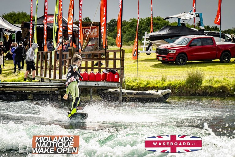 Rider at the 2024 Midlands Nautique Wake Open - Photo Mantis Pro Media