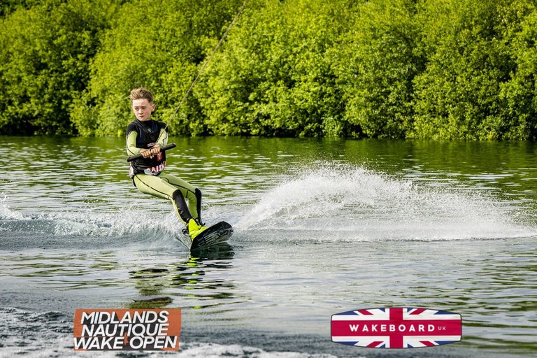 Rider at the 2024 Midlands Nautique Wake Open - Photo Mantis Pro Media