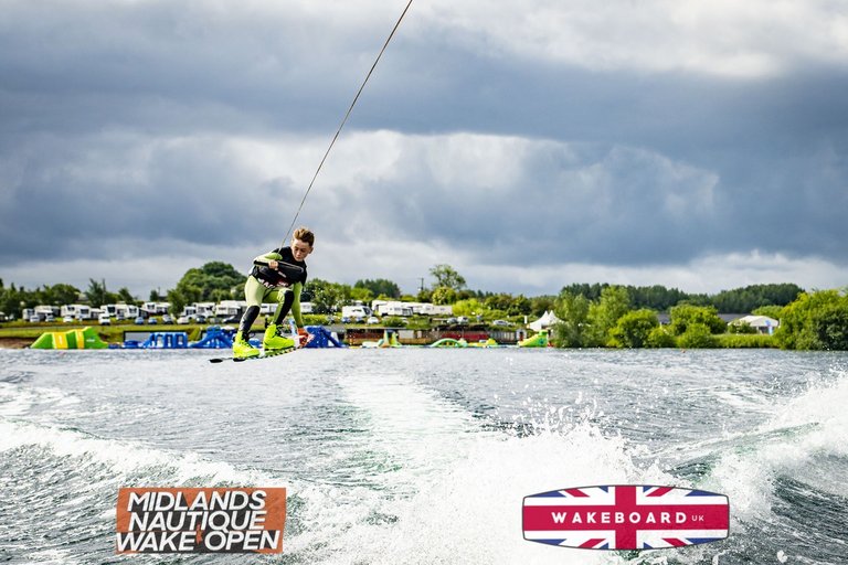 Rider at the 2024 Midlands Nautique Wake Open - Photo Mantis Pro Media