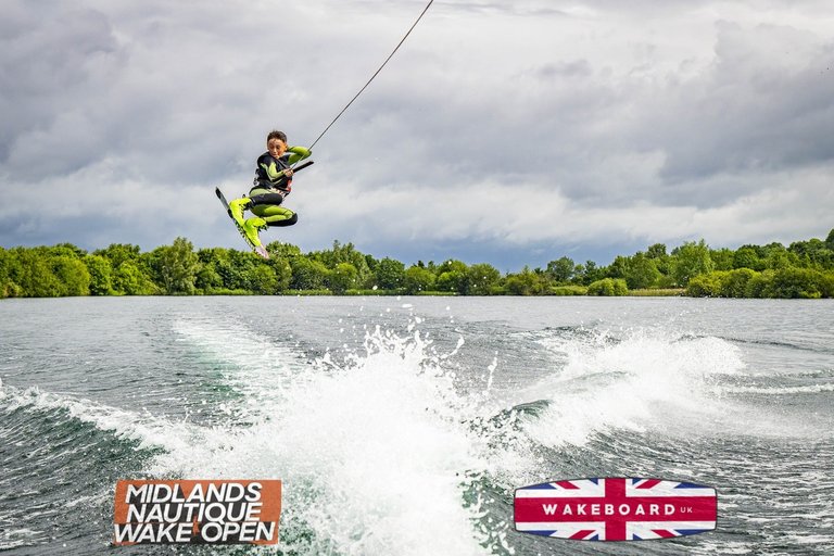 Rider at the 2024 Midlands Nautique Wake Open - Photo Mantis Pro Media