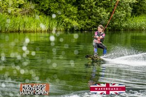 Rider at the 2024 Midlands Nautique Wake Open - Photo Mantis Pro Media