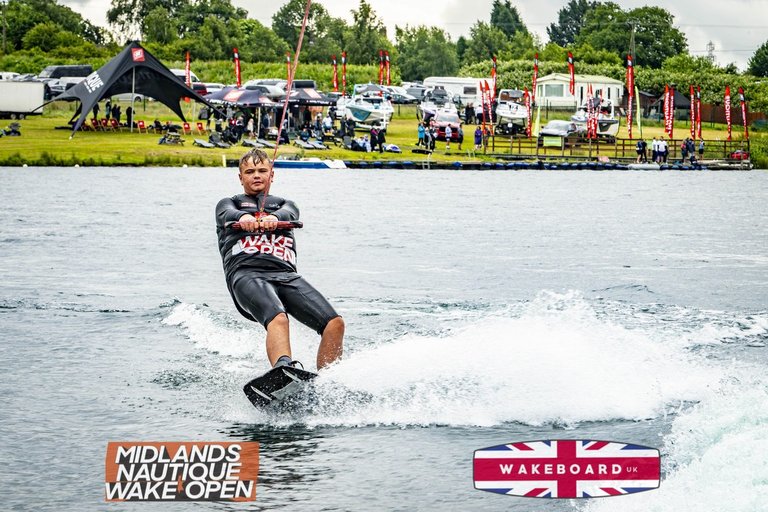 Rider at the 2024 Midlands Nautique Wake Open - Photo Mantis Pro Media