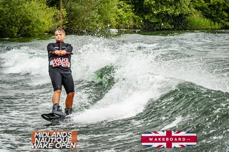 Rider at the 2024 Midlands Nautique Wake Open - Photo Mantis Pro Media