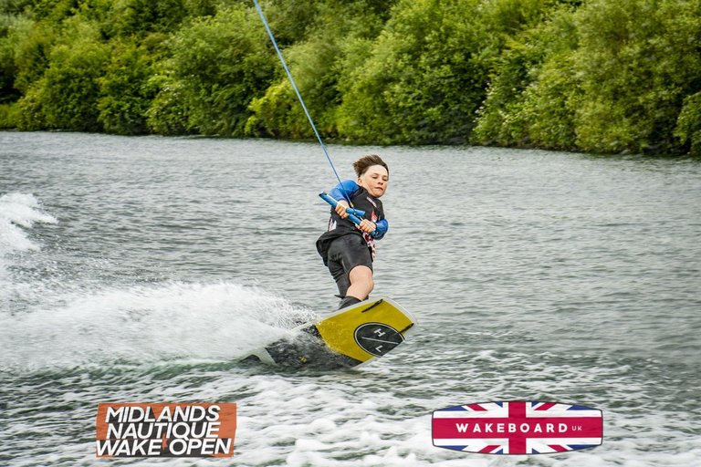 Rider at the 2024 Midlands Nautique Wake Open - Photo Mantis Pro Media