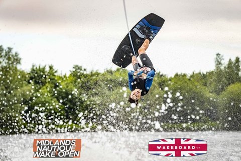 Rider at the 2024 Midlands Nautique Wake Open - Photo Mantis Pro Media