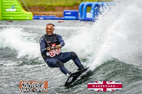 Rider at the 2024 Midlands Nautique Wake Open - Photo Mantis Pro Media