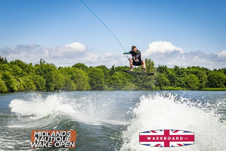 Rider at the 2024 Midlands Nautique Wake Open - Photo Mantis Pro Media