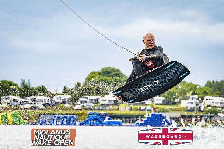 Rider at the 2024 Midlands Nautique Wake Open - Photo Mantis Pro Media
