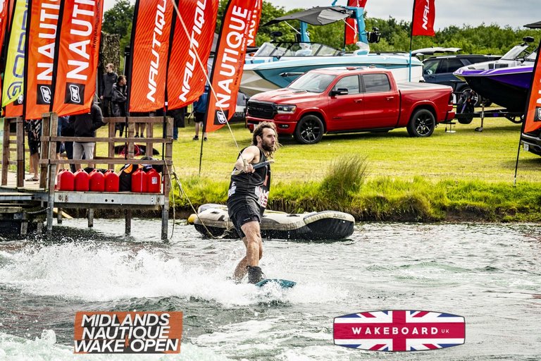 Rider at the 2024 Midlands Nautique Wake Open - Photo Mantis Pro Media