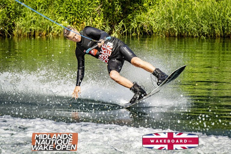 Rider at the 2024 Midlands Nautique Wake Open - Photo Mantis Pro Media
