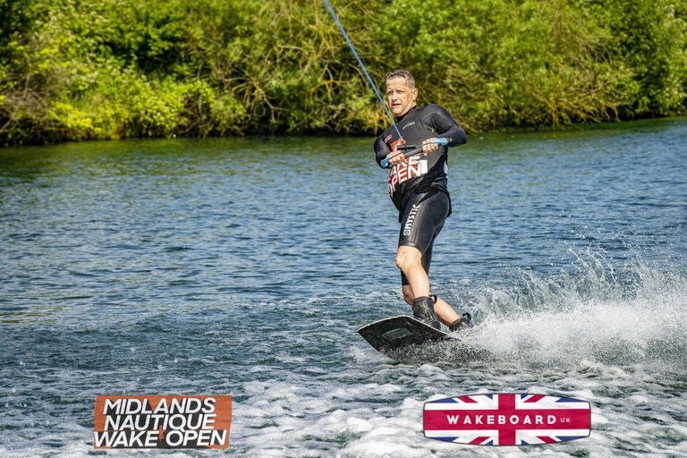 Rider at the 2024 Midlands Nautique Wake Open - Photo Mantis Pro Media