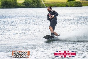 Rider at the 2024 Midlands Nautique Wake Open - Photo Mantis Pro Media