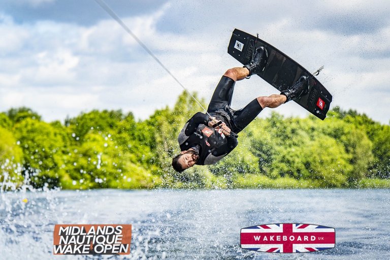 Rider at the 2024 Midlands Nautique Wake Open - Photo Mantis Pro Media