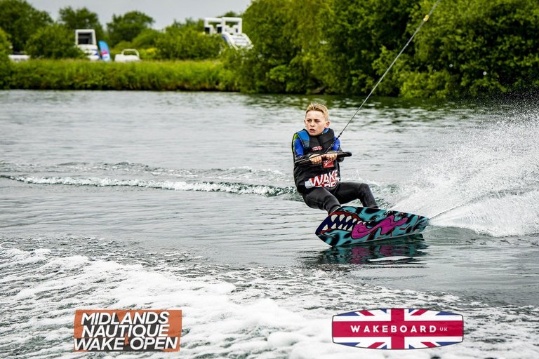 Rider at the 2024 Midlands Nautique Wake Open - Photo Mantis Pro Media