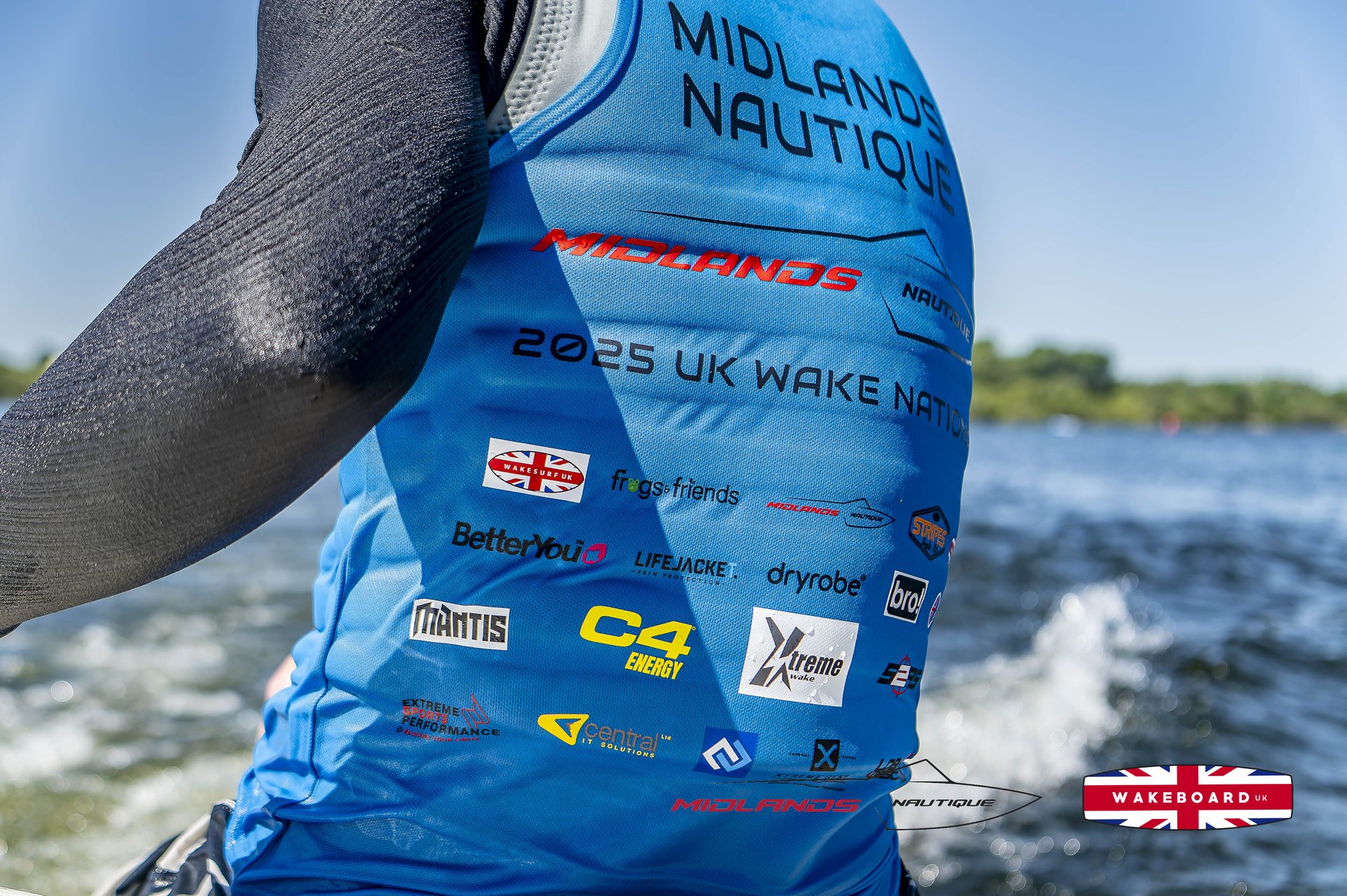 Rider at the 2025 Midlands Nautique UK Wake Nationals Wakeboard