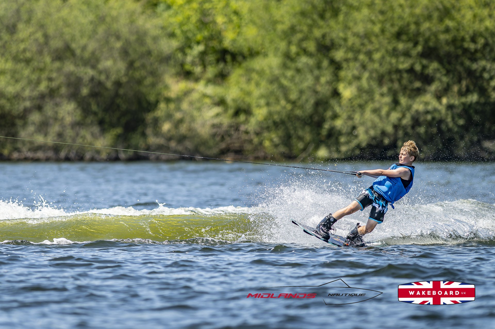 Rider at the 2025 Midlands Nautique UK Wake Nationals Wakeboard