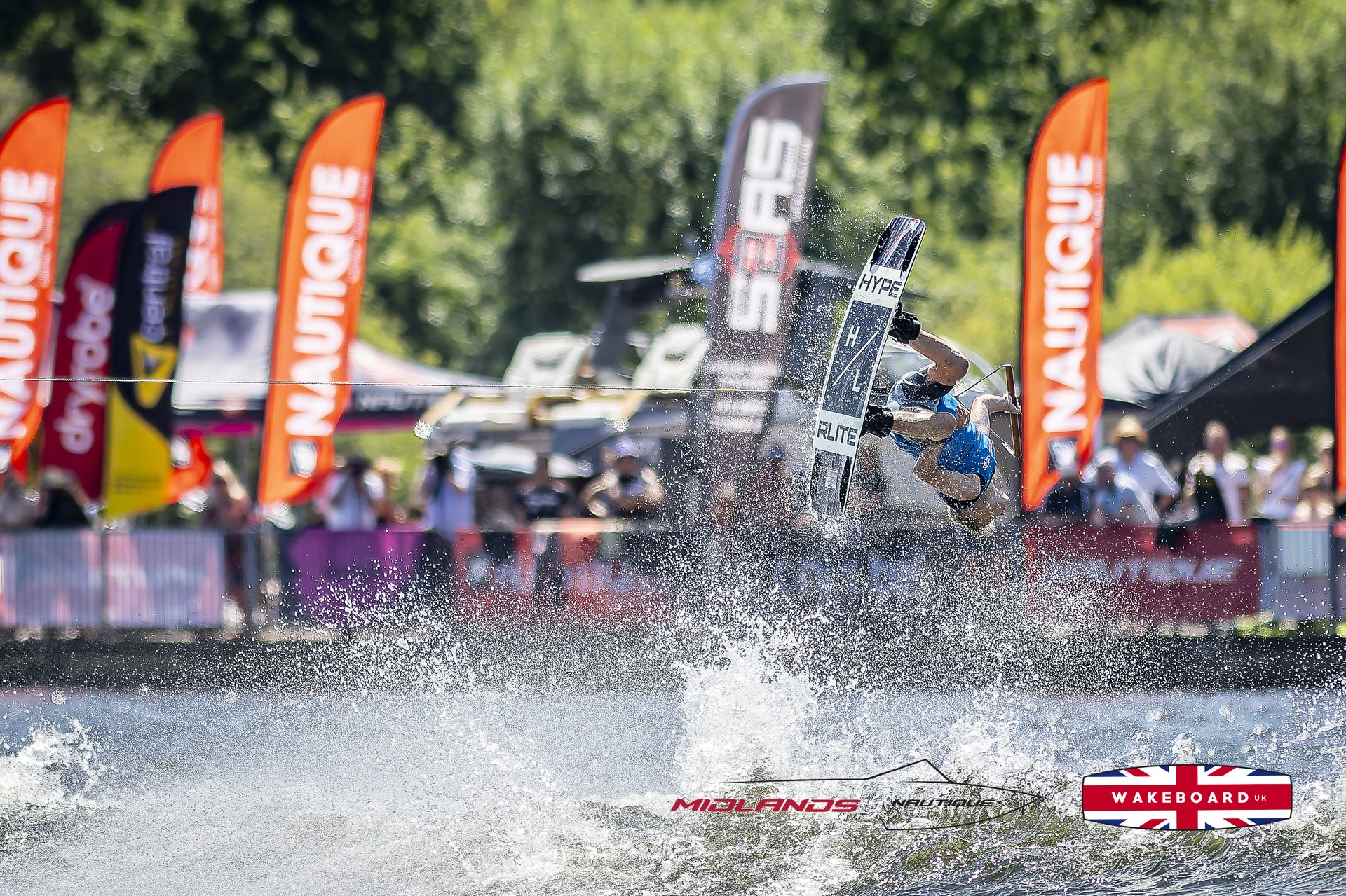 Rider at the 2025 Midlands Nautique UK Wake Nationals Wakeboard
