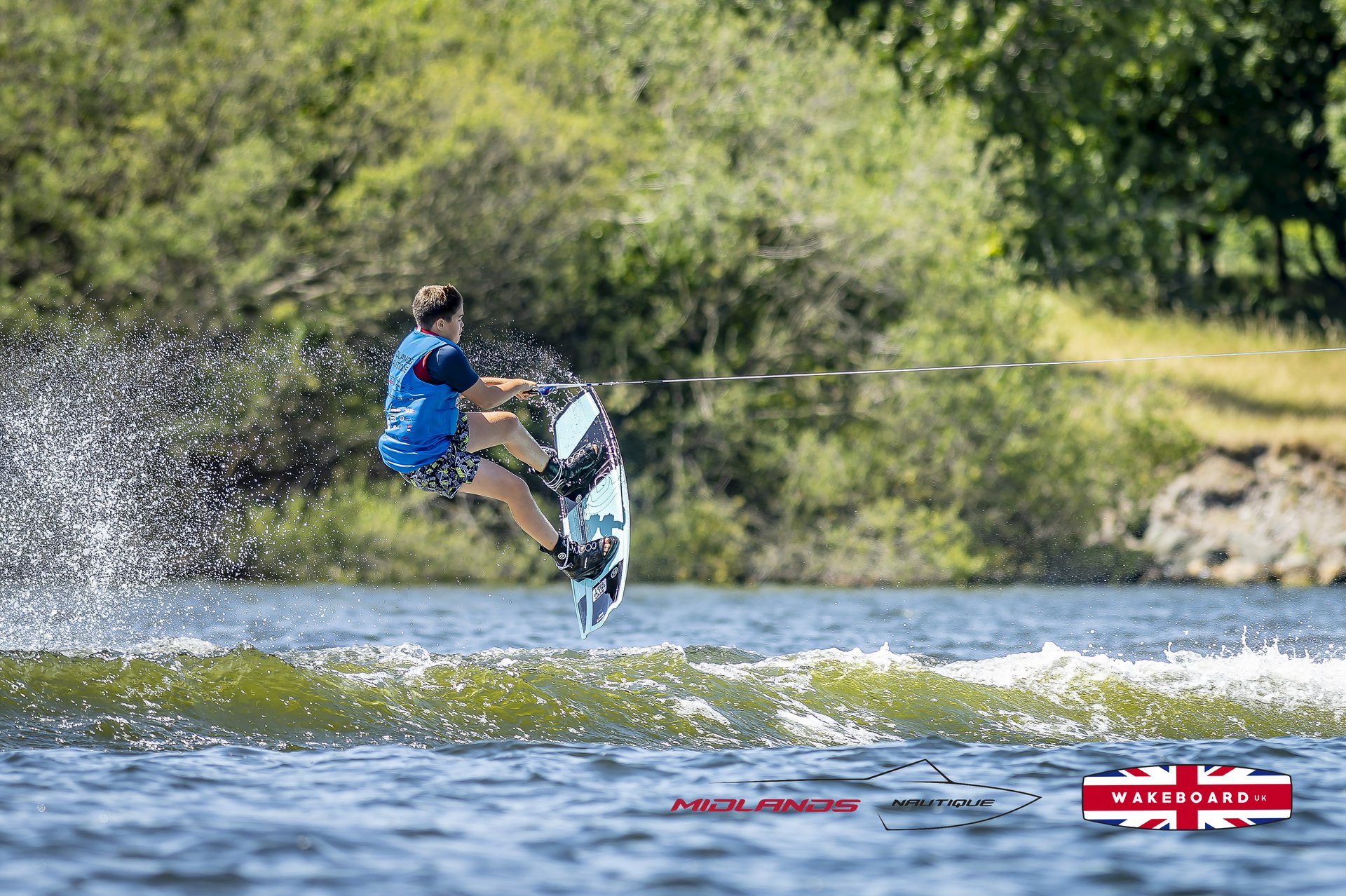 Rider at the 2025 Midlands Nautique UK Wake Nationals Wakeboard