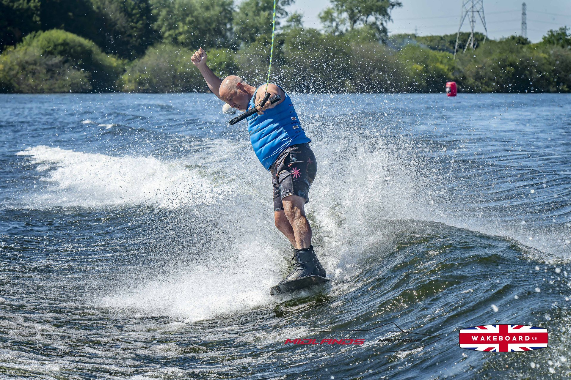 Rider at the 2025 Midlands Nautique UK Wake Nationals Wakeboard