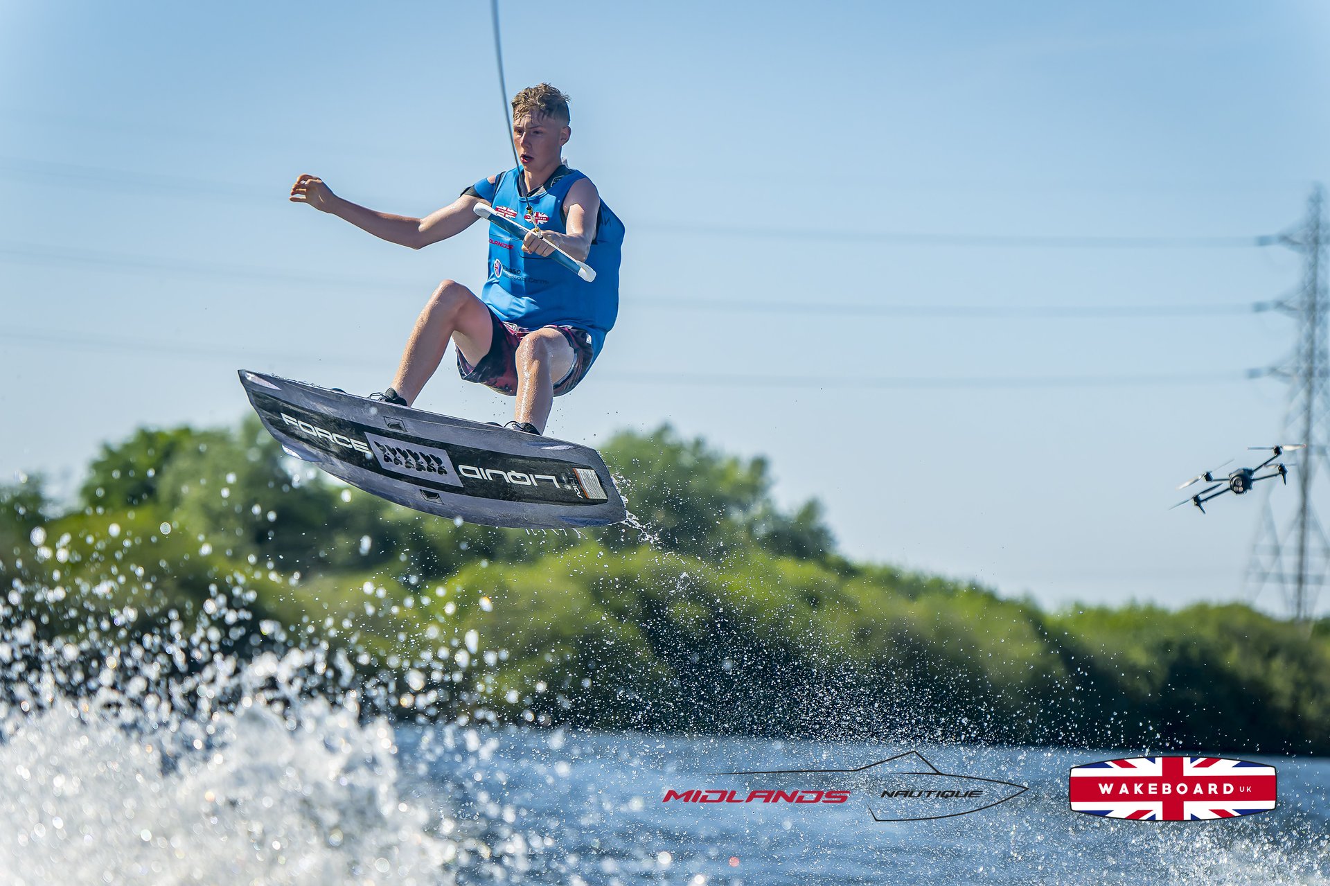 Rider at the 2025 Midlands Nautique UK Wake Nationals Wakeboard