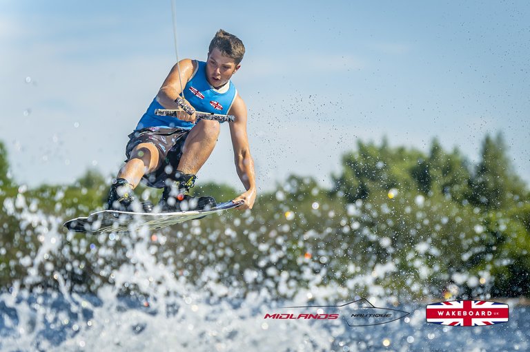 Rider at the 2025 Midlands Nautique UK Wake Nationals Wakeboard