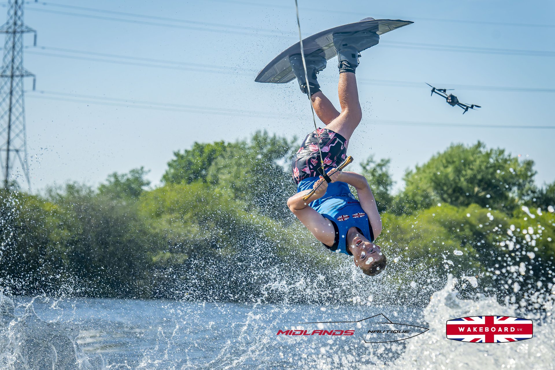 Rider at the 2025 Midlands Nautique UK Wake Nationals Wakeboard