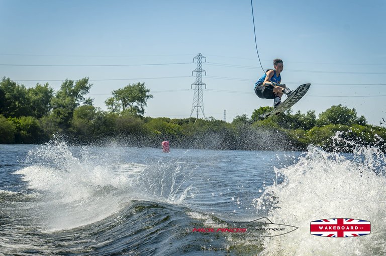Rider at the 2025 Midlands Nautique UK Wake Nationals Wakeboard