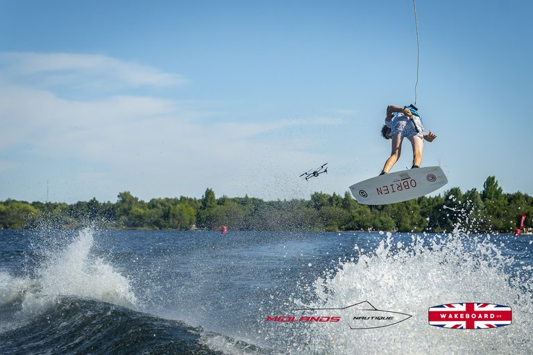 Rider at the 2025 Midlands Nautique UK Wake Nationals Wakeboard