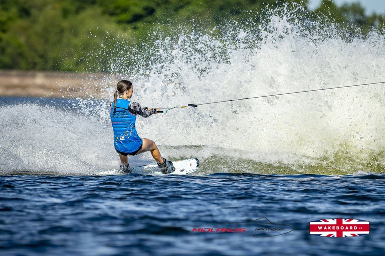 Rider at the 2025 Midlands Nautique UK Wake Nationals Wakeboard