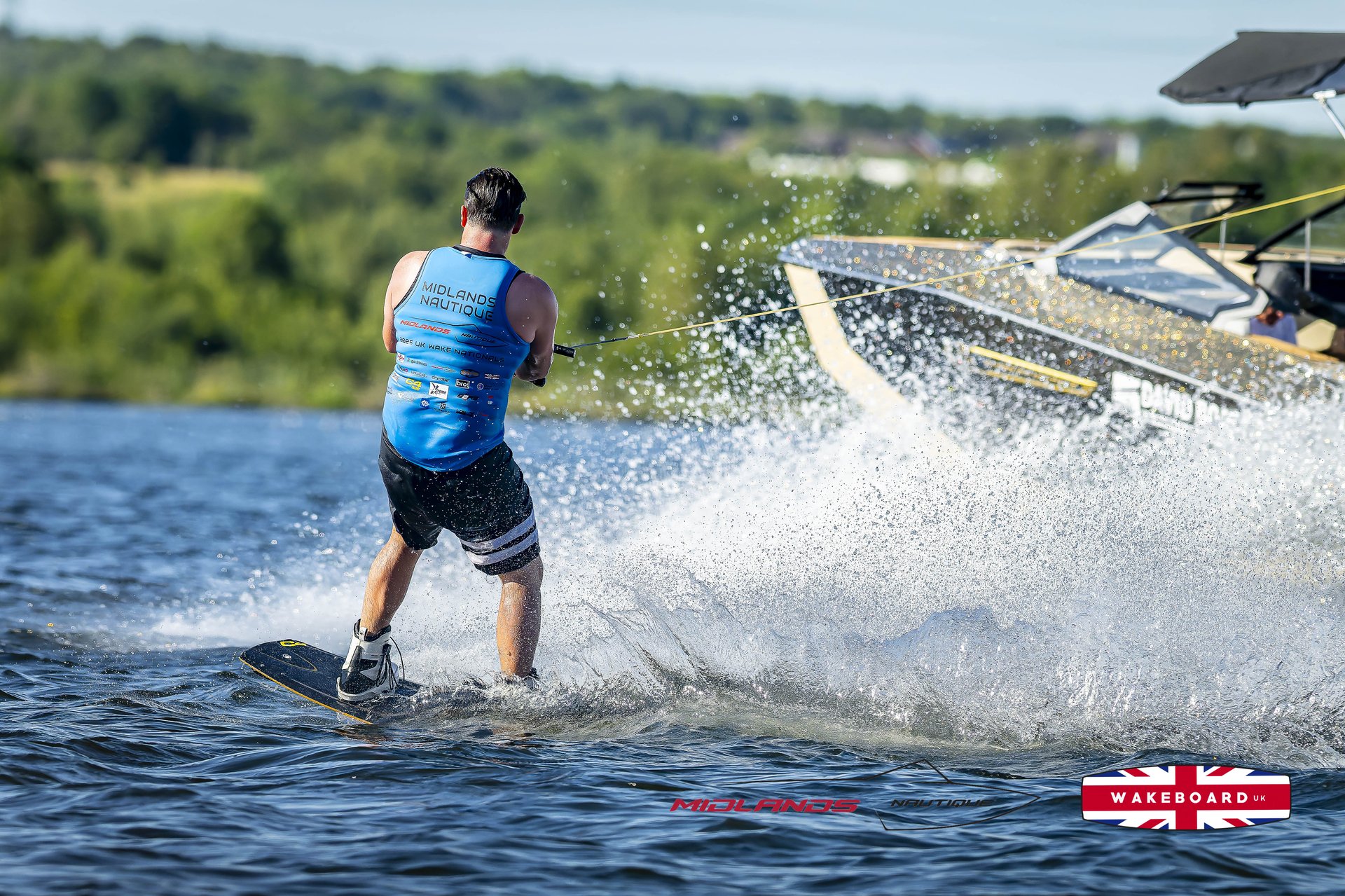 Rider at the 2025 Midlands Nautique UK Wake Nationals Wakeboard