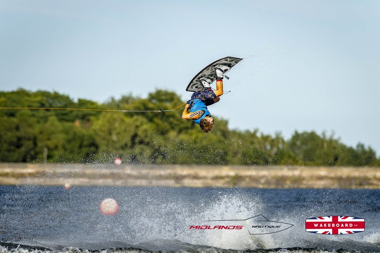 Rider at the 2025 Midlands Nautique UK Wake Nationals Wakeboard