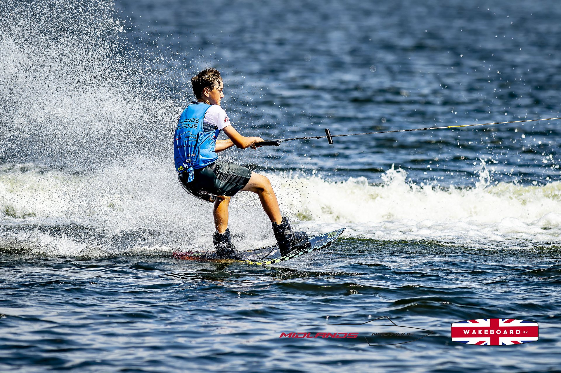 Rider at the 2025 Midlands Nautique UK Wake Nationals Wakeboard