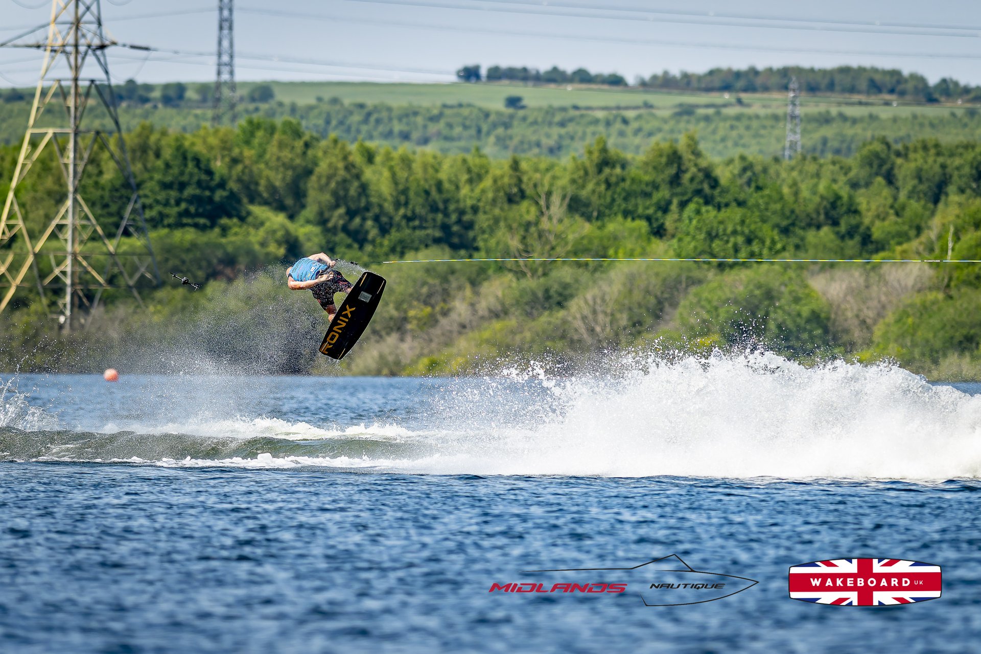 Rider at the 2025 Midlands Nautique UK Wake Nationals Wakeboard