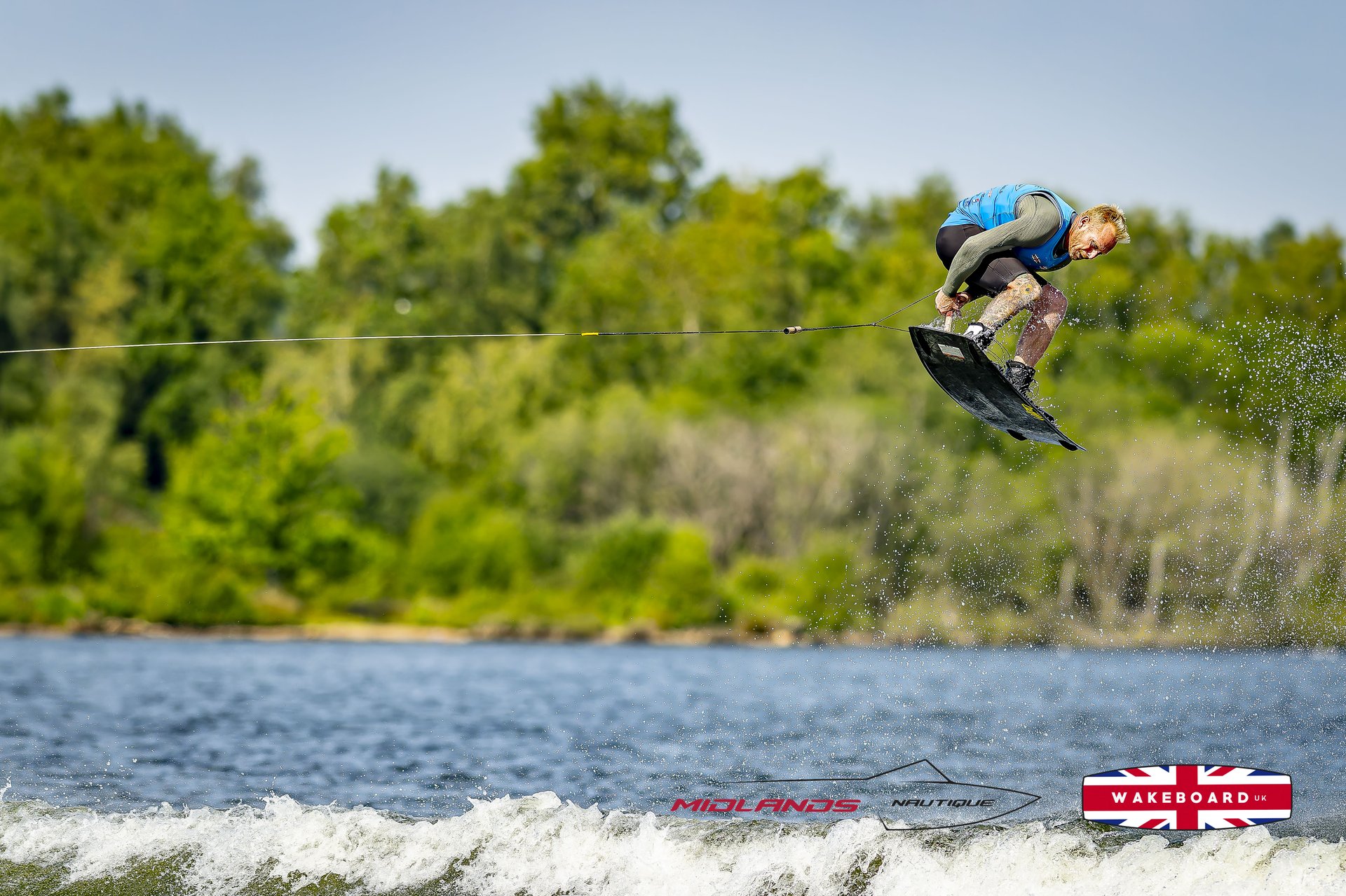 Rider at the 2025 Midlands Nautique UK Wake Nationals Wakeboard