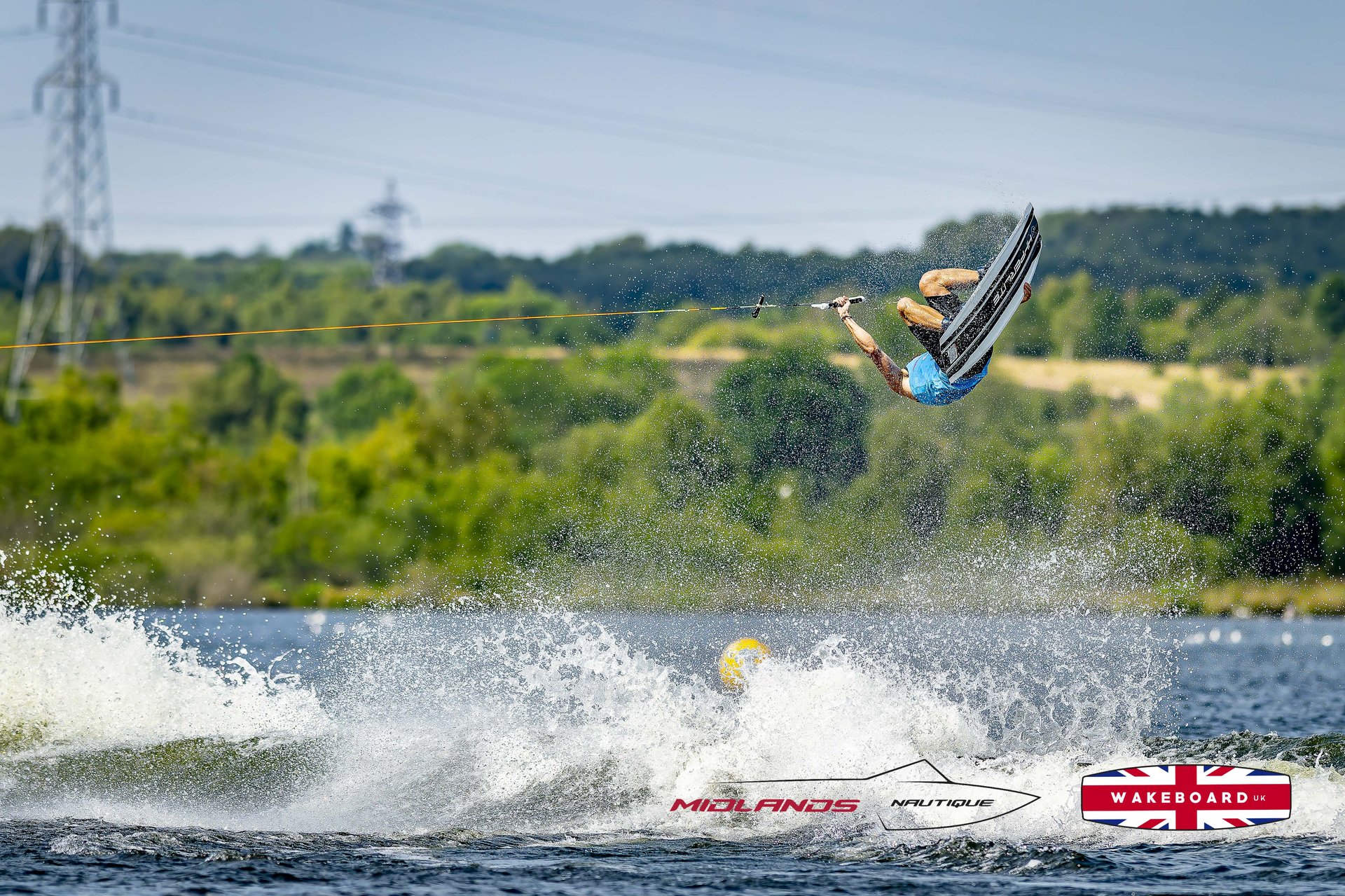 Rider at the 2025 Midlands Nautique UK Wake Nationals Wakeboard