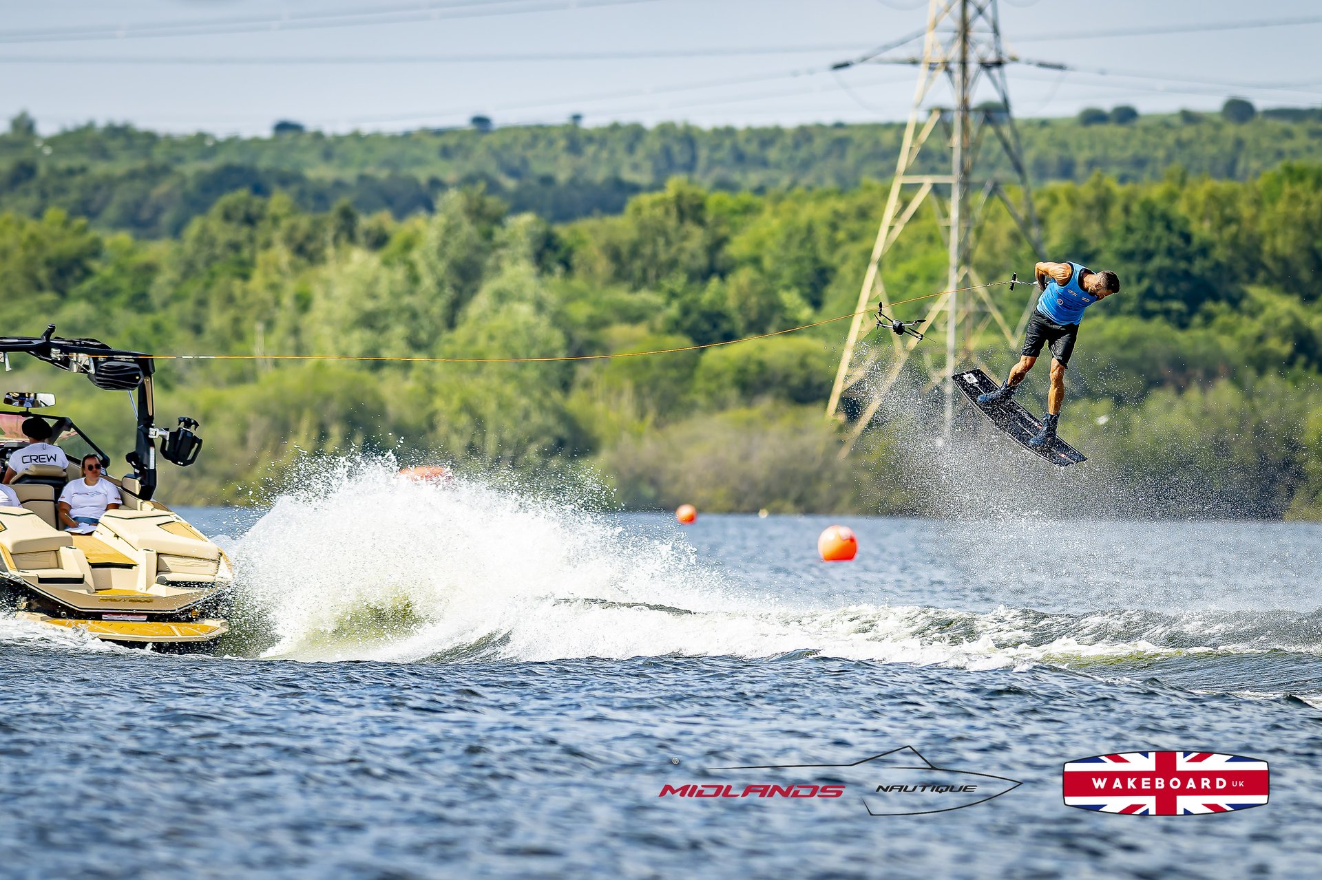 Rider at the 2025 Midlands Nautique UK Wake Nationals Wakeboard
