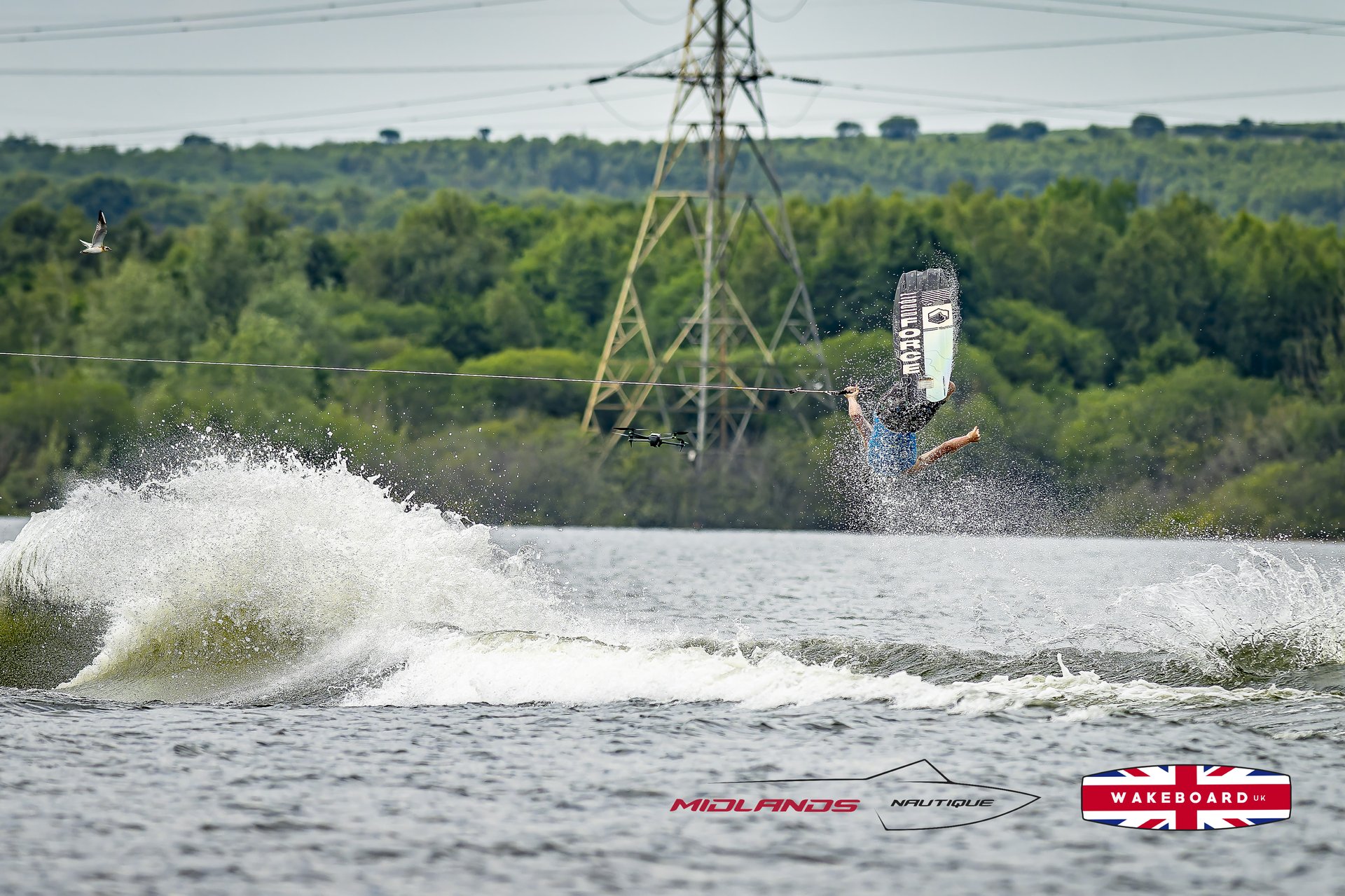 Rider at the 2025 Midlands Nautique UK Wake Nationals Wakeboard