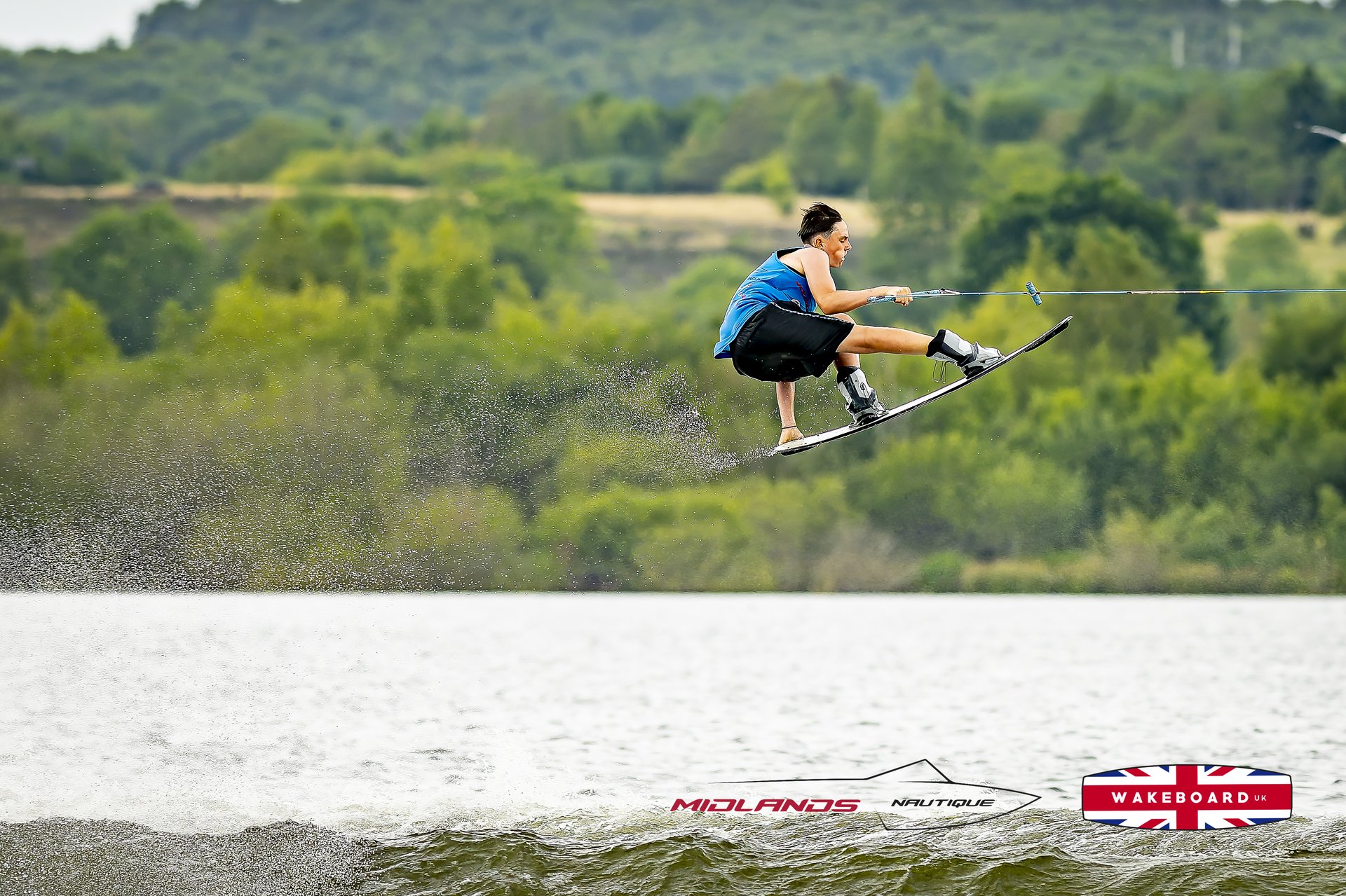 Rider at the 2025 Midlands Nautique UK Wake Nationals Wakeboard