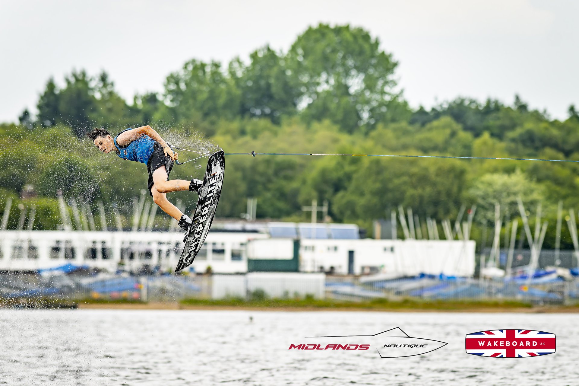 Rider at the 2025 Midlands Nautique UK Wake Nationals Wakeboard