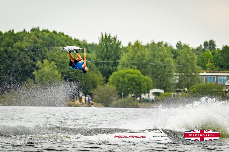 Rider at the 2025 Midlands Nautique UK Wake Nationals Wakeboard