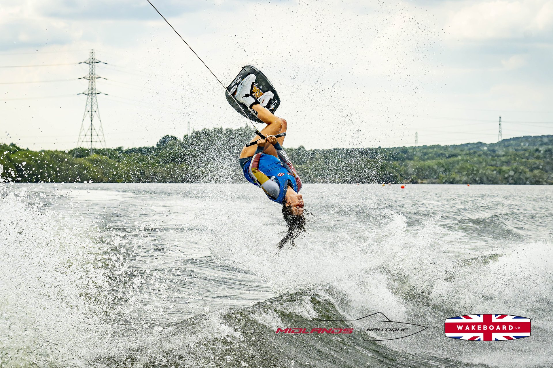 Rider at the 2025 Midlands Nautique UK Wake Nationals Wakeboard