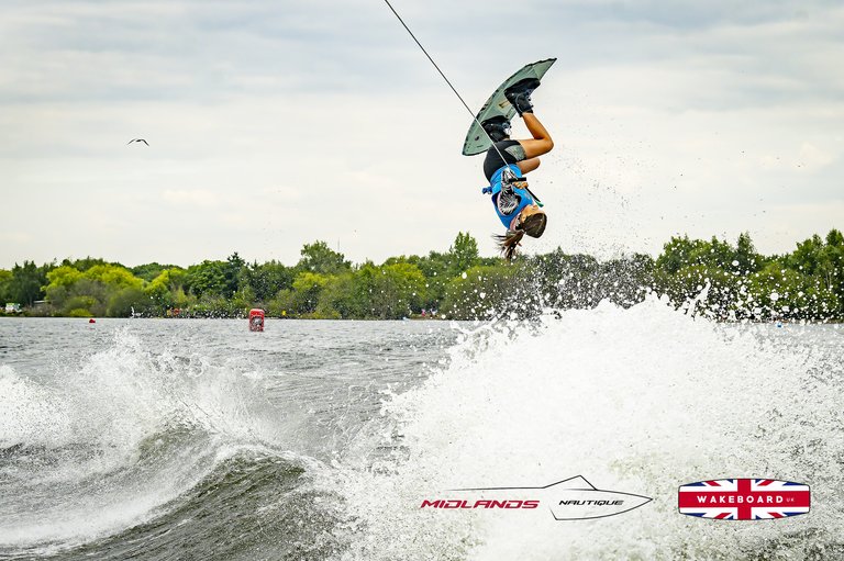 Rider at the 2025 Midlands Nautique UK Wake Nationals Wakeboard