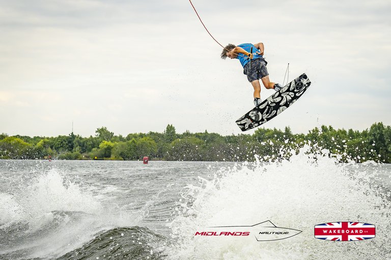 Rider at the 2025 Midlands Nautique UK Wake Nationals Wakeboard