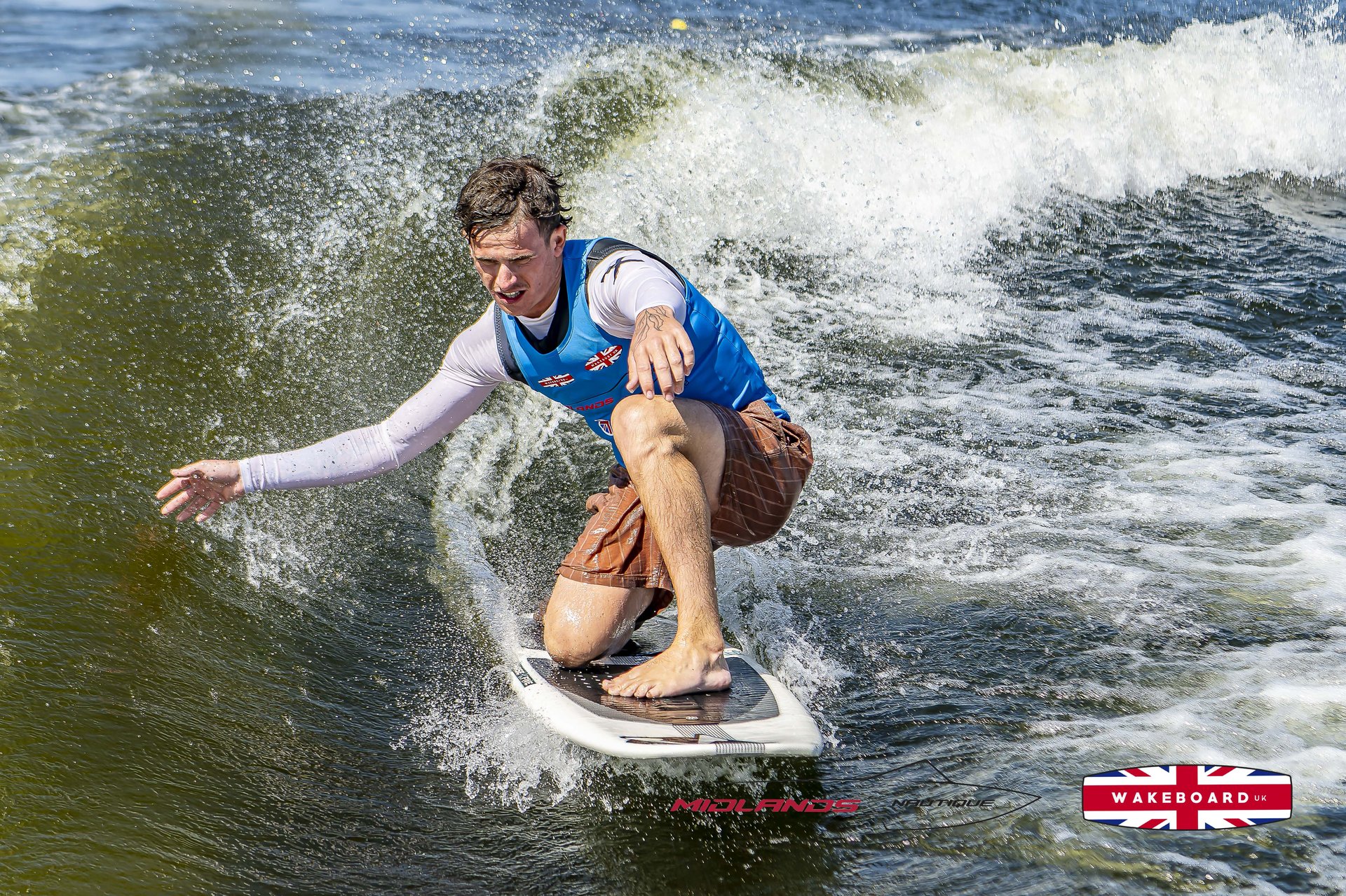 Rider at the 2025 Midlands Nautique UK Wake Nationals Wakesurf