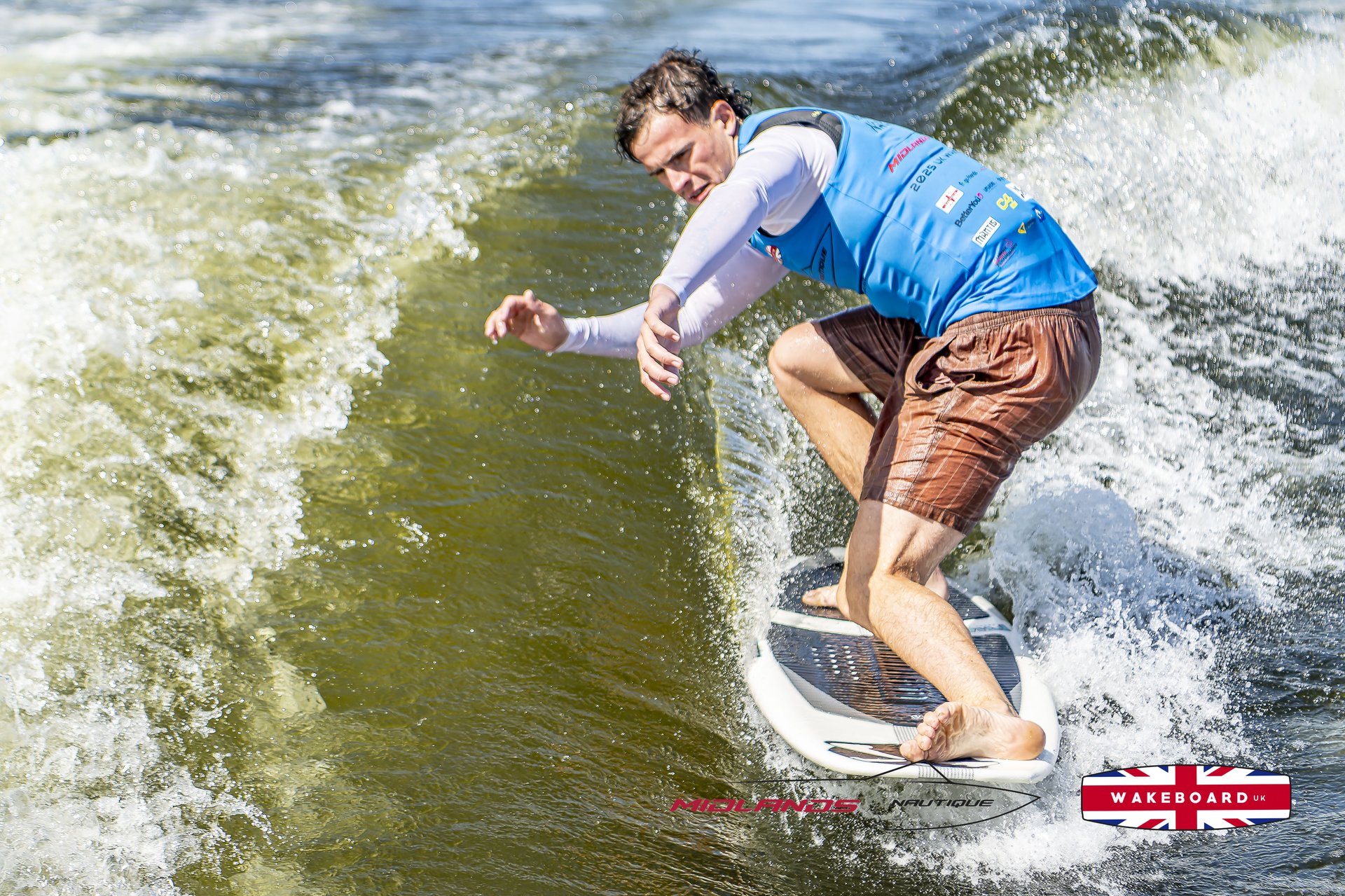 Rider at the 2025 Midlands Nautique UK Wake Nationals Wakesurf