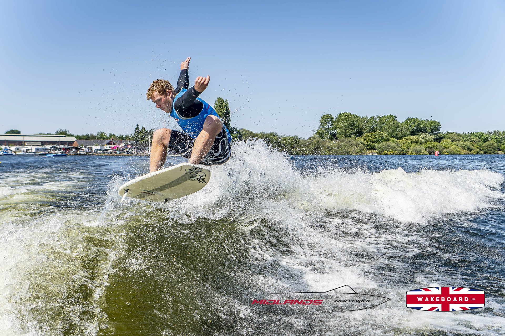 Rider at the 2025 Midlands Nautique UK Wake Nationals Wakesurf
