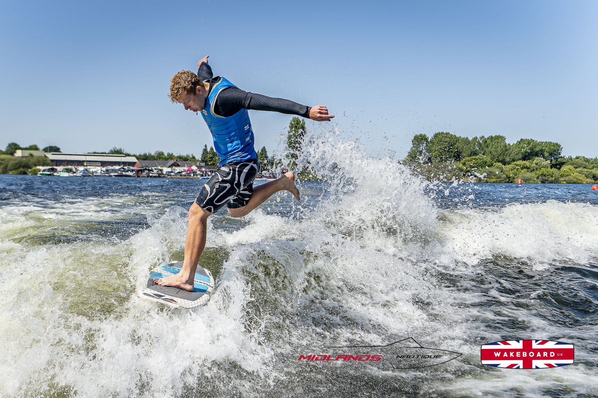 Rider at the 2025 Midlands Nautique UK Wake Nationals Wakesurf