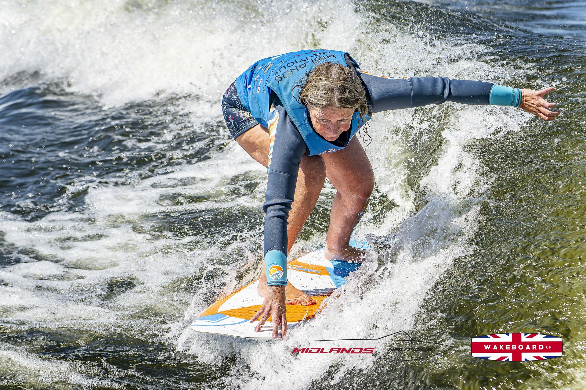 Rider at the 2025 Midlands Nautique UK Wake Nationals Wakesurf