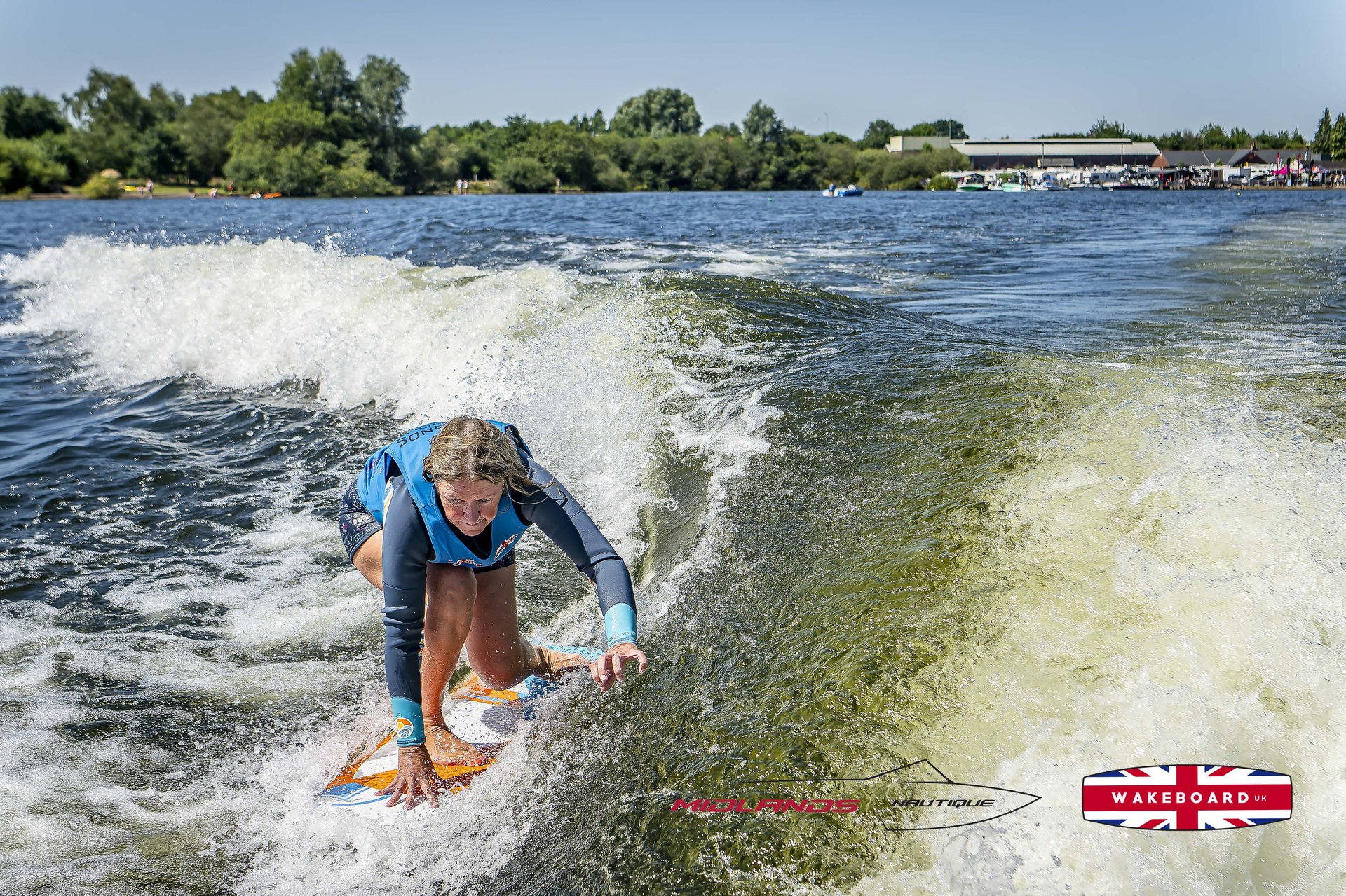 Rider at the 2025 Midlands Nautique UK Wake Nationals Wakesurf