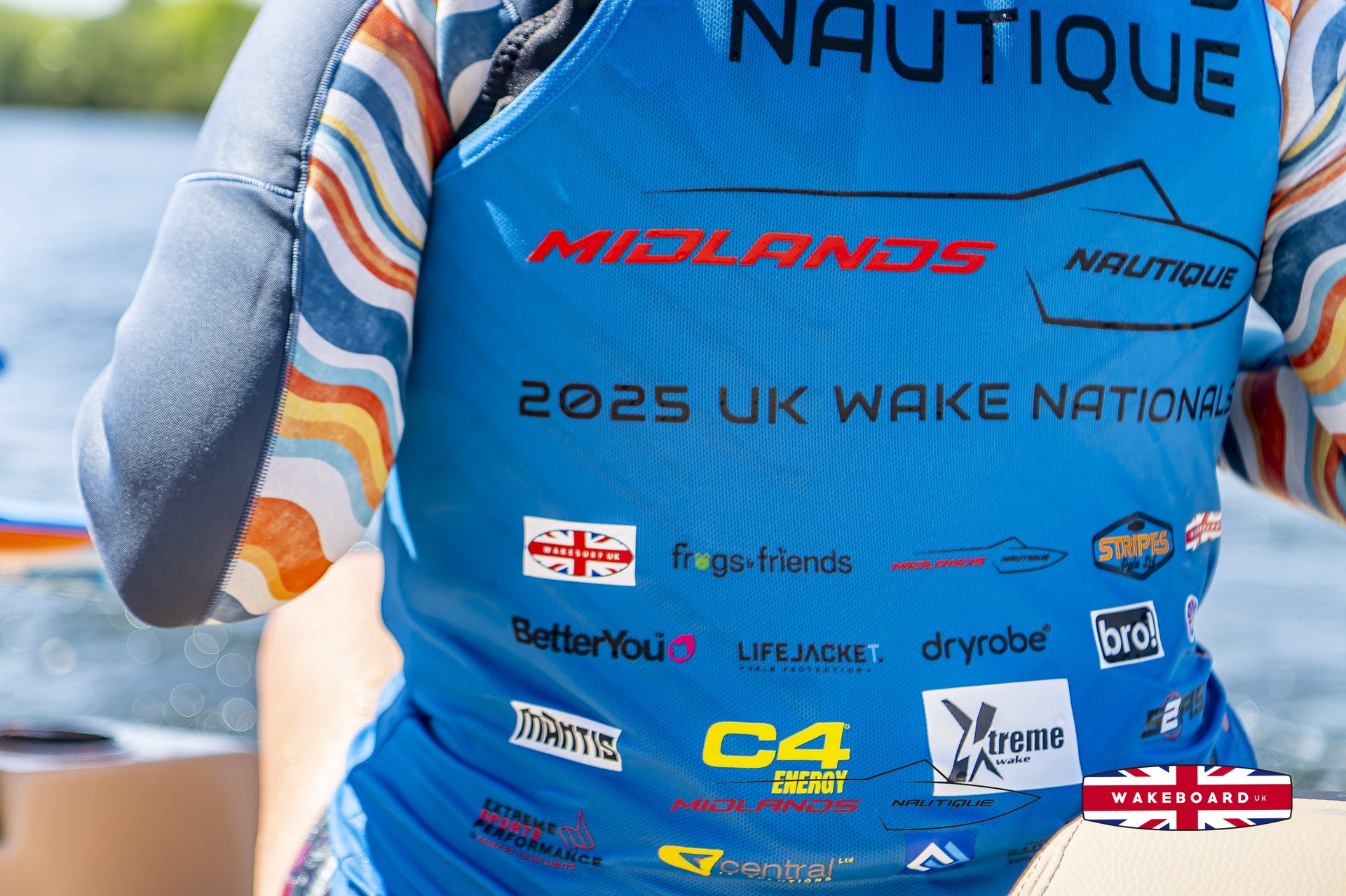 Rider at the 2025 Midlands Nautique UK Wake Nationals Wakesurf